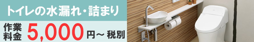 トイレの水漏れ・詰まり